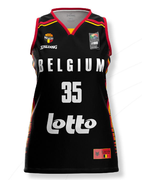 PRE-ORDER: Official gameshirt Belgian Cats BLACK - NEW 2024