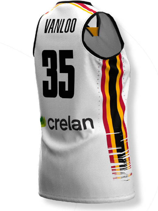 PRE-ORDER: Official gameshirt Belgian Cats WHITE - NEW 2024