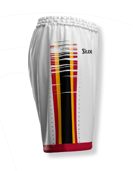 PRE-ORDER: Official game short Belgian Cats WHITE - NEW 2024