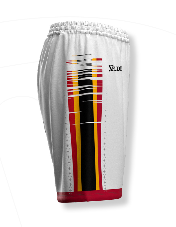 Official game short Belgian Cats WHITE - NEW 2024